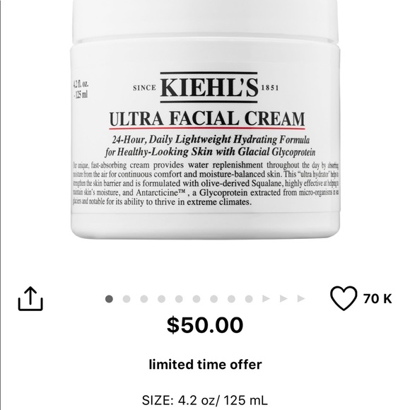 KIEHL’S Ultra facial cream - Picture 4 of 7